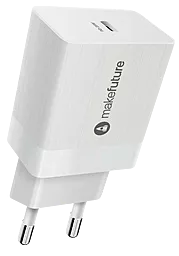 Сетевое зарядное устройство MAKE 25w PD USB-C ports charger white (MCW-311PWH) - фото Сетевое зарядное устройство MAKE 25w PD USB-C ports charger white (MCW-311PWH)