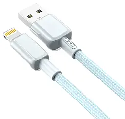 Кабель XO NB249 USB-A - Lightning 12w 5a 1м cable Blue - фото Кабель XO NB249 USB-A - Lightning 12w 5a 1м cable Blue