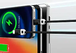 Кабель Cabletime USB Type-C - Type-C 60w 3a 1м PD cable Black (CUP4H) - миниатюра 7 Кабель Cabletime USB Type-C - Type-C 60w 3a 1м PD cable Black (CUP4H) - миниатюра 7