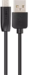 Кабель Gelius One GP-UC115 USB-A - micro USB 12w 2.4a 1м cable Black - фото Кабель Gelius One GP-UC115 USB-A - micro USB 12w 2.4a 1м cable Black