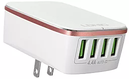 Мережевий зарядний пристрій LDNio Home Charger 4USB 4.4A White (DL-A4404) - мініатюра 9