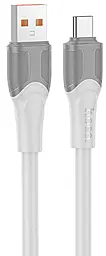 Кабель Hoco X106 Big Bull USB-A - Type-C 100w 5a 3м cable Gray - фото Кабель Hoco X106 Big Bull USB-A - Type-C 100w 5a 3м cable Gray