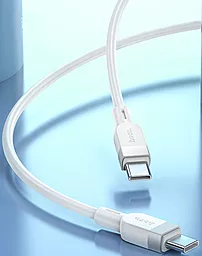 Кабель Hoco X109 USB Type-C - Type-C 60w 3a 1м PD cableWhite - мініатюра 4 Кабель Hoco X109 USB Type-C - Type-C 60w 3a 1м PD cableWhite - мініатюра 4