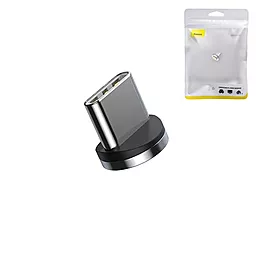 Магнітний адаптер Baseus USB Type-C Zinc Magnetic Safe Fast Charging Magnetic Suction Head 3A (CATXC-R01) - мініатюра 2