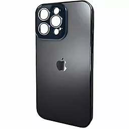 Чохол AG Glass Sapphire Frame MagSafe Logo for Apple iPhone 15 Pro  Black