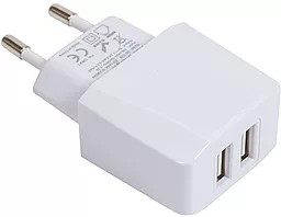 Сетевое зарядное устройство PowerPlant 2.1a 2xUSB-A ports home charger white (SC230242) - фото Сетевое зарядное устройство PowerPlant 2.1a 2xUSB-A ports home charger white (SC230242)