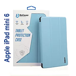Чехол для планшета BeCover Tri Fold Hard для Apple iPad mini 6 2021 Light Blue (706856) - фото Чехол для планшета BeCover Tri Fold Hard для Apple iPad mini 6 2021 Light Blue (706856)