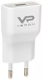Сетевое зарядное устройство с быстрой зарядкой Veron AD-19 2a home charger white - фото Сетевое зарядное устройство с быстрой зарядкой Veron AD-19 2a home charger white