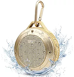 Колонки акустические Mifa F10 Outdoor Bluetooth Speaker Gold - миниатюра 3