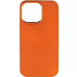 Чохол Epik TPU Bonbon Metal Style для Apple iPhone 13 Pro (6.1") Оранжевий / Papaya