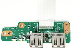 Универсальный разъем для ноутбука USB 2.0 (2 шт) на плате №3 - фото Универсальный разъем для ноутбука USB 2.0 (2 шт) на плате №3