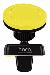 Тримач магнітний Hoco Magnetic Air Car Holder Black/Yellow (CA16) - фото Тримач магнітний Hoco Magnetic Air Car Holder Black/Yellow (CA16)