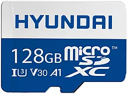 Карта памяти Hyundai microSDXC 128GB Class 10 UHS-I U3 V30 A1 + SD-адаптер (SDC128GU3) - миниатюра 2