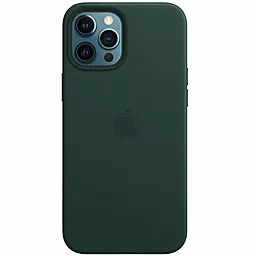 Чехол Apple Leather Case with MagSafe for iPhone 12 Pro Max Green