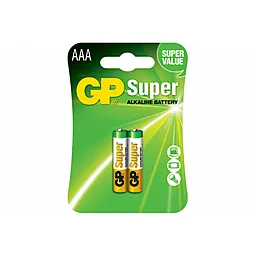 Батарейки GP AAA (LR3) Super Alkaline (24A-U2) BLISTER CARD 2шт 1.5 V