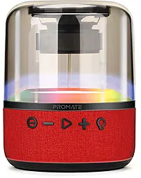 Колонки акустичні Promate Glitz-L 10W Red - фото Колонки акустичні Promate Glitz-L 10W Red