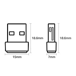 Бездротовий адаптер (Wi-Fi) TP-Link AC600/USB 2.0 Archer T600U Nano - мініатюра 2