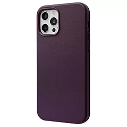 Чехол Wave Premium Leather Edition Case with MagSafe для Apple iPhone 12, iPhone 12 Pro Deep Violet