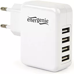 Сетевое зарядное устройство Energenie 15.5w 4XUSB-A ports charger white (EG-U4AC-02) - фото Сетевое зарядное устройство Energenie 15.5w 4XUSB-A ports charger white (EG-U4AC-02)