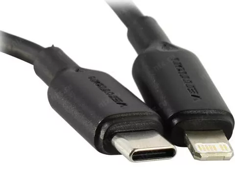 Кабель Vention USB Type-C - Lightning 30w 3a 2м PD сable Black (LAKBH) - фото 3