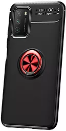 Чехол Deen ColorRing Xiaomi Poco M3 Black/Red