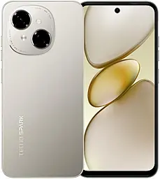 Смартфон Tecno Spark Go 1 (KL4) 3/64GB Titanium Gold (4894947069369) - фото Смартфон Tecno Spark Go 1 (KL4) 3/64GB Titanium Gold (4894947069369)