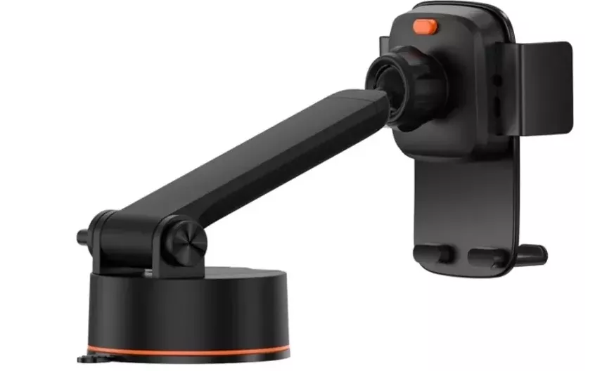 Держатель Baseus Easy Control Clamp Car Mount Holder Pro (Suction Cup Version) Black (SUYK020001) - фото 3