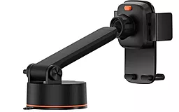 Держатель Baseus Easy Control Clamp Car Mount Holder Pro (Suction Cup Version) Black (SUYK020001) - миниатюра 3 Держатель Baseus Easy Control Clamp Car Mount Holder Pro (Suction Cup Version) Black (SUYK020001) - миниатюра 3