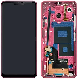 Дисплей LG G7 Plus ThinQ, G7 ThinQ (G710N, G710EM, G710PM, G710VMP, G710ULM, G710EMW, G710EAW, G710AWM) з тачскріном і рамкою, оригінал, Pink