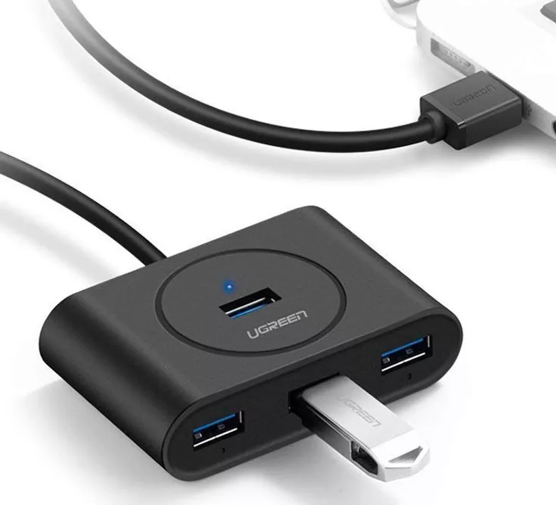 USB Type-C + USB-A хаб Ugreen CR113 black - фото 3