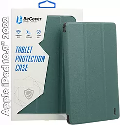 Чехол для планшета BeCover Smart Case для Apple iPad 10.9" 2022, iPad 10.9" 2024, iPad 11" 2025 Dark Green (709191) - фото Чехол для планшета BeCover Smart Case для Apple iPad 10.9" 2022, iPad 10.9" 2024, iPad 11" 2025 Dark Green (709191)
