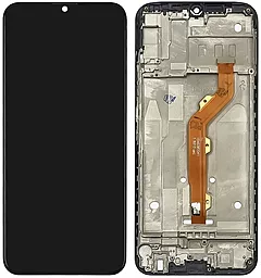 Дисплей Tecno Camon 12, Spark 4 (CC7S) з тачскріном і рамкою, Black