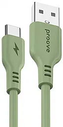 Кабель Proove Rebirth USB-A - Type-C 15w 3a 1m cable Green (CCRE27001211) - фото Кабель Proove Rebirth USB-A - Type-C 15w 3a 1m cable Green (CCRE27001211)