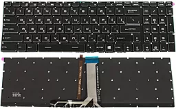 Клавіатура для ноутбуку MSI GV62, GT62 з підсвіткою клавіш RGB без рамки Original Black