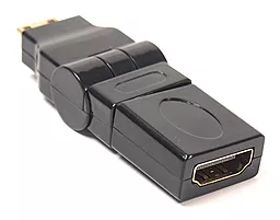 Видео переходник (адаптер) PowerPlant mini HDMI AM - HDMI AF 360 градусов (KD00AS1300)