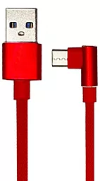 Кабель ExtraDigital 90° USB-A - Type-C 12w 2.4a 1м cable Red (KBU1763) - фото Кабель ExtraDigital 90° USB-A - Type-C 12w 2.4a 1м cable Red (KBU1763)
