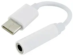 Аудио-переходник Walker WA-020 M-F USB Type-C -> AUX 3.5 mm white - фото Аудио-переходник Walker WA-020 M-F USB Type-C -> AUX 3.5 mm white