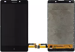 Дисплей Nokia XL Dual Sim RM-1030, RM-1042, RM-1061 + Touchscreen (original) Black