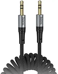 Аудио кабель Hoco UPA33 Nuevo AUX mini Jack 3.5 мм М/М сable 1 м black - фото Аудио кабель Hoco UPA33 Nuevo AUX mini Jack 3.5 мм М/М сable 1 м black