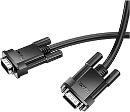Видеокабель US11 VGA 1080p 60hz 2m black Hoco - фото Видеокабель US11 VGA 1080p 60hz 2m black Hoco