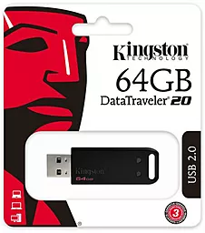 Флешка Kingston DataTraveler 20 64GB (DT20/64GB) Black - миниатюра 4