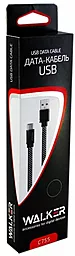 USB Кабель Walker C755 0.25M Lightning Cable Red