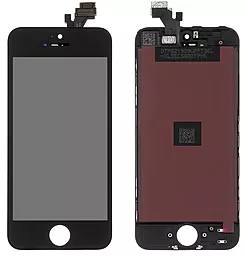 Дисплей Apple iPhone 5 з тачскріном і рамкою, (IPS), Black