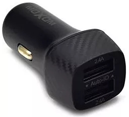 Автомобильное зарядное устройство Moxom MX-VC07 2.4a 2xUSB-A ports car charger black - фото Автомобильное зарядное устройство Moxom MX-VC07 2.4a 2xUSB-A ports car charger black
