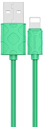 Кабель Baseus Yaven USB-A - Lightning 12w 2.4a 1м cable Green (CALUN-06)