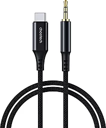 Аудио кабель Choetech AUX mini Jack 3.5 мм - USB Type-C M/M cable 1 м black (AUX006) - фото Аудио кабель Choetech AUX mini Jack 3.5 мм - USB Type-C M/M cable 1 м black (AUX006)
