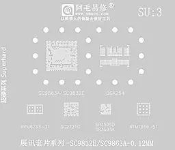 BGA трафарет Amaoe SU3 - фото BGA трафарет Amaoe SU3