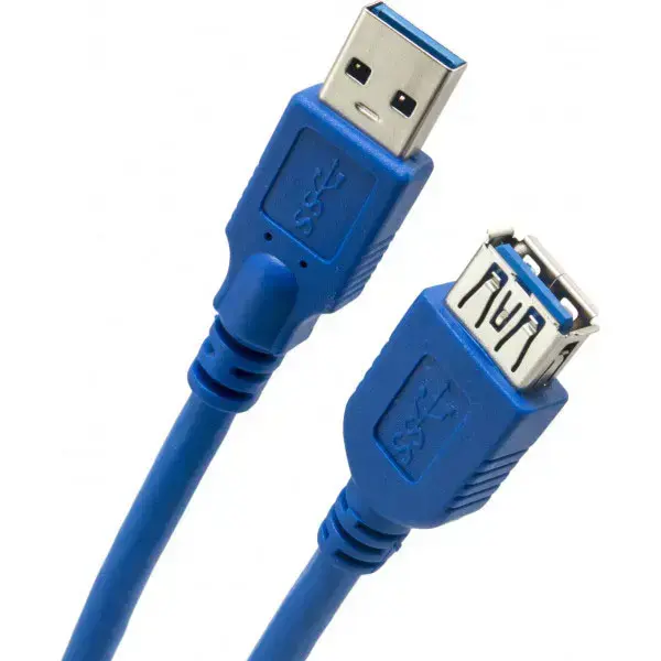 Кабель ATcom USB 3.0 AM/AF 0.8 м blue (11202) - фото 3