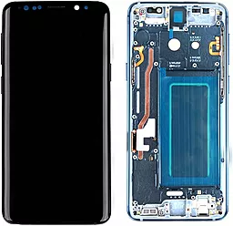 Дисплей Samsung Galaxy S9 G960 з тачскріном і рамкою, original PRC, Blue
