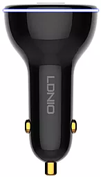 Автомобильное зарядное устройство LDNio C102 160W PD/QC4+ 16A USB-A-2xC Black - миниатюра 2